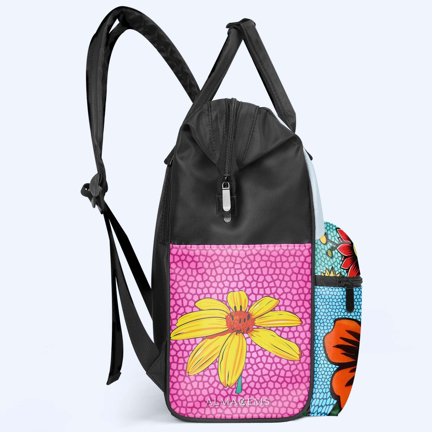 Je peux m'acheter des fleurs - Sac à dos de voyage personnalisé en forme de bec de canard - DG049_DKB