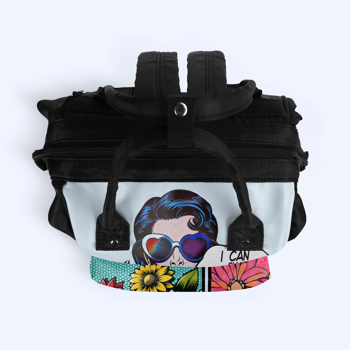 Je peux m'acheter des fleurs - Sac à dos de voyage personnalisé en forme de bec de canard - DG049_DKB