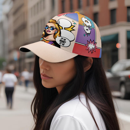 C'est ce que c'est - Casquette de baseball personnalisée, imprimé intégral - DG050_BAC