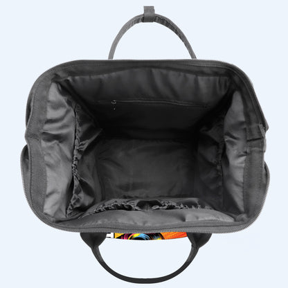 Oui, et ? - Sac à dos de voyage personnalisé en forme de bec de canard - DG055_DKB