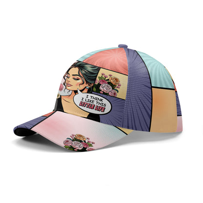 Je crois que j'aime cette petite vie - Casquette de baseball personnalisée, imprimé sur toute la surface - DG060_BAC