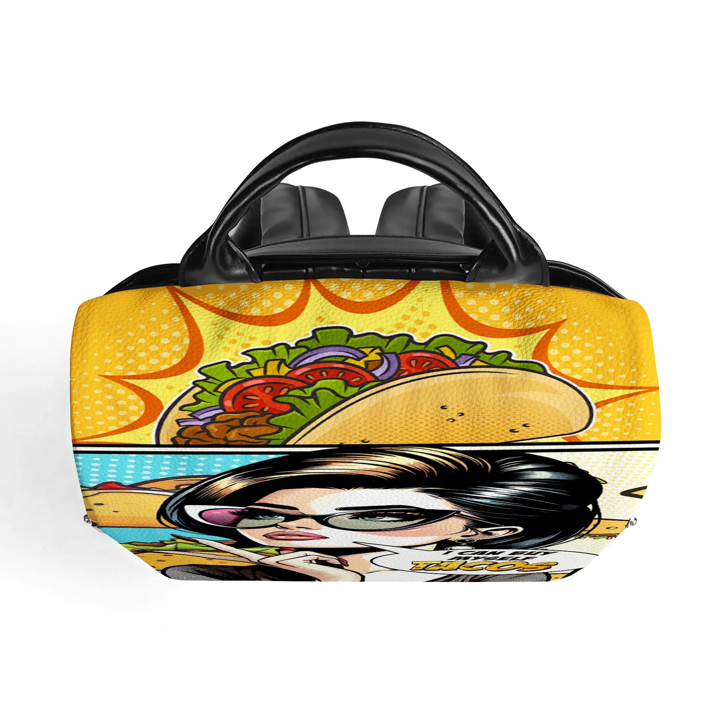 Puedo comprarme tacos - Mochila de cuero personalizada - DG061_BP