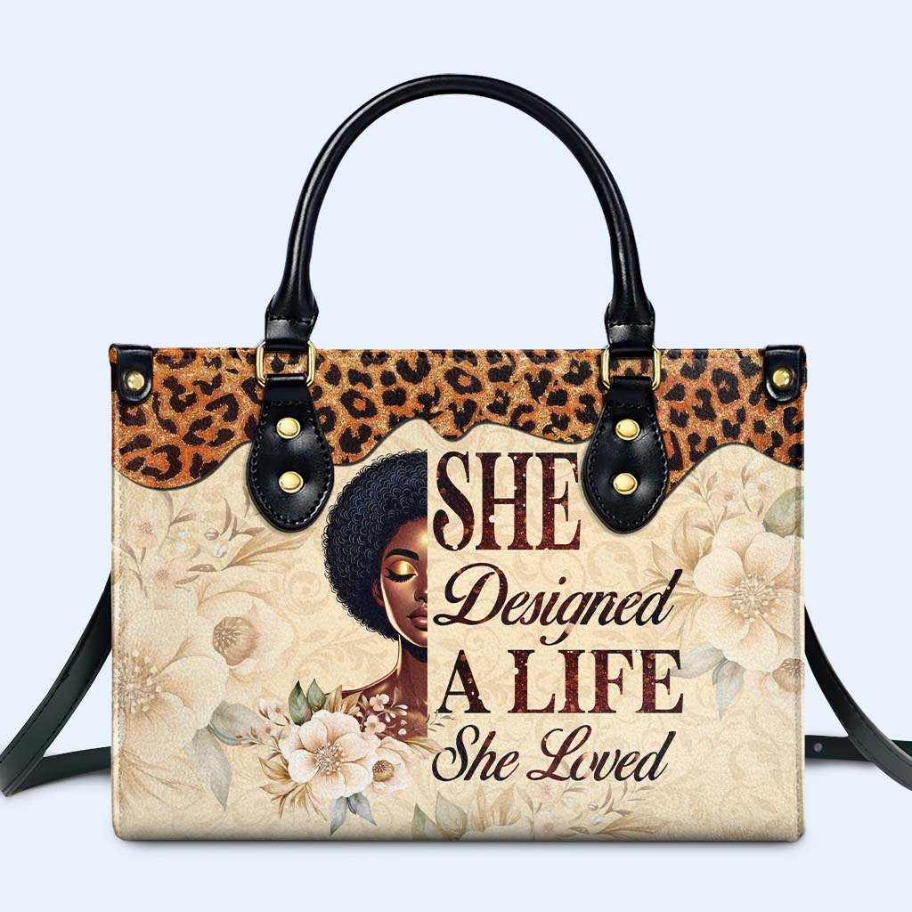 Elle a conçu une vie qu'elle aimait - Sac à main en cuir personnalisé - DG071_HB