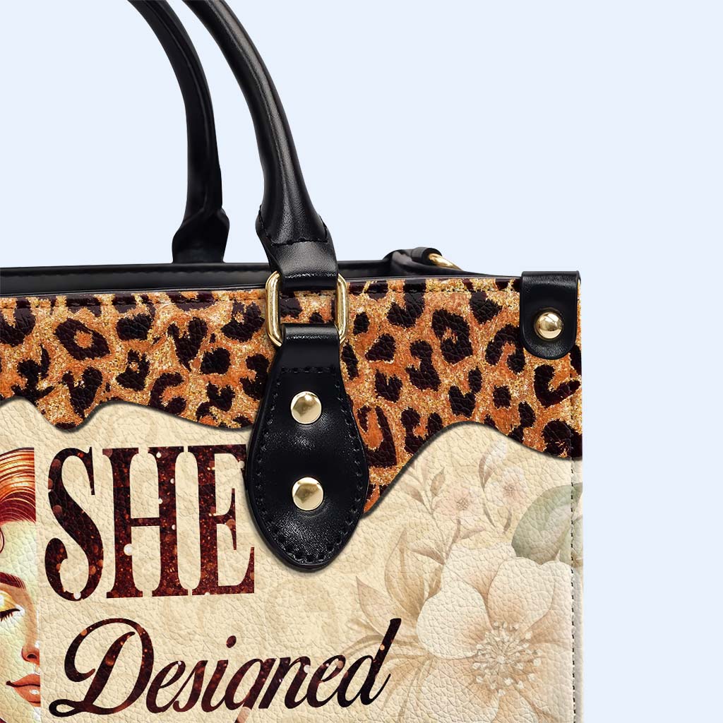 Elle a conçu une vie qu'elle aimait - Sac à main en cuir personnalisé - DG071_HB