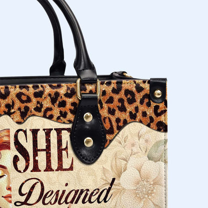 Elle a conçu une vie qu'elle aimait - Sac à main en cuir personnalisé - DG071_HB