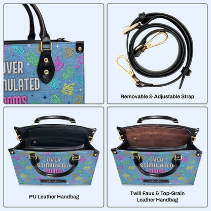 Club des mamans surstimulées - Sac à main en cuir personnalisé - DG075_HB
