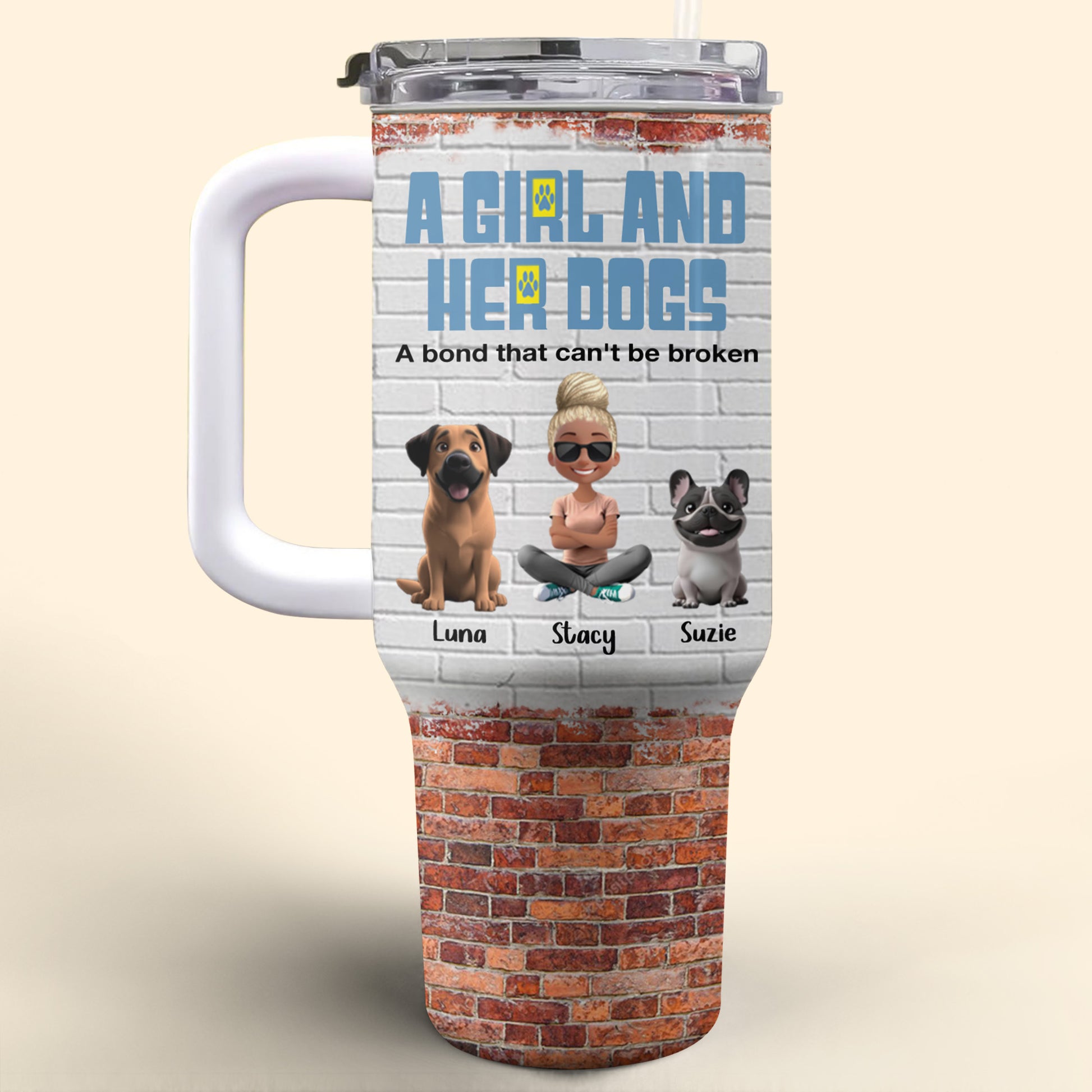 A Girl And Her Dogs, A Bond That Can't Be Broken, Girl and Dogs