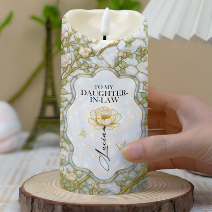 To My Daughter-In-Law, Gift of Life, Flowers and Butterfly Design