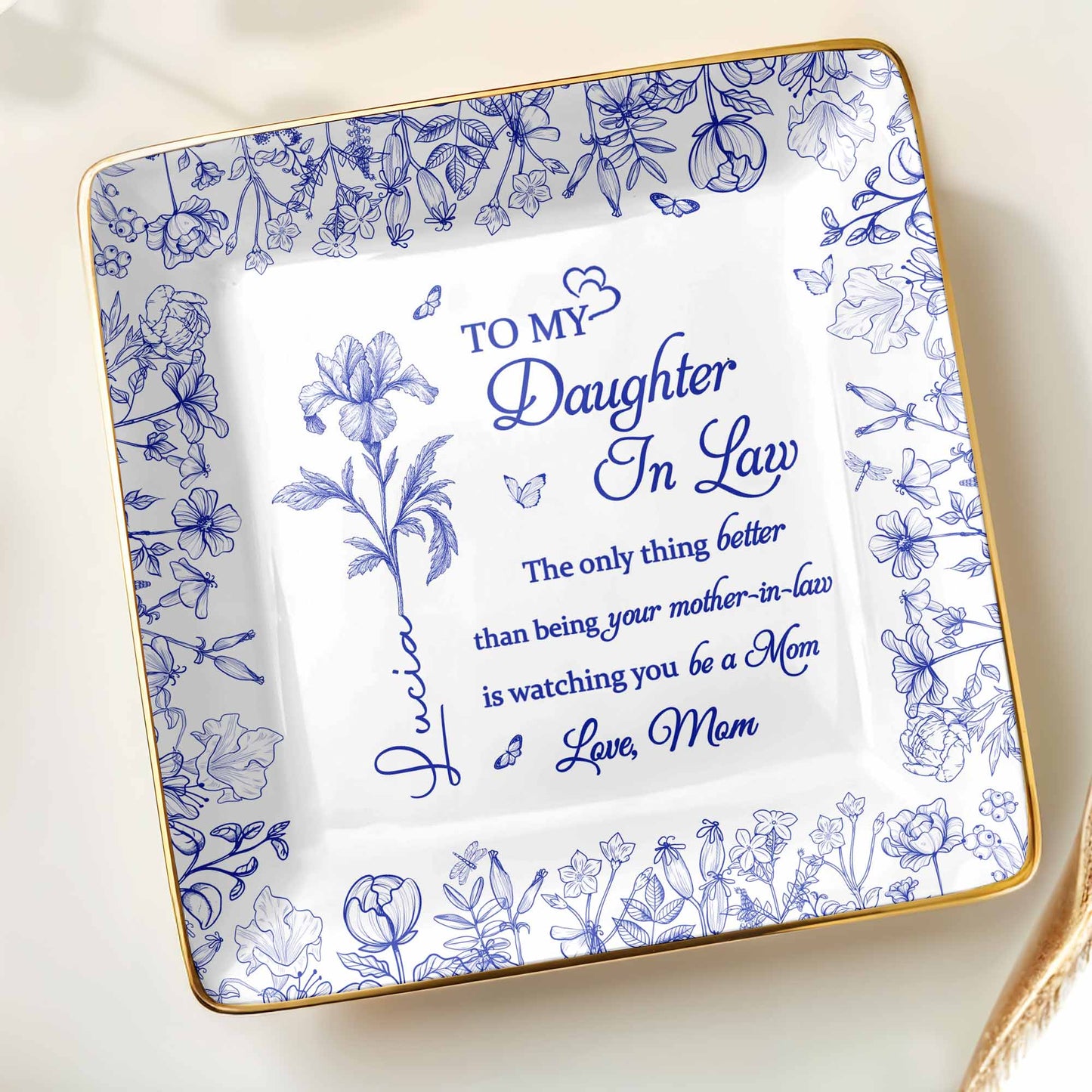 To My Daughter-In-Law, Love From Mom, Beautiful Flowers Design