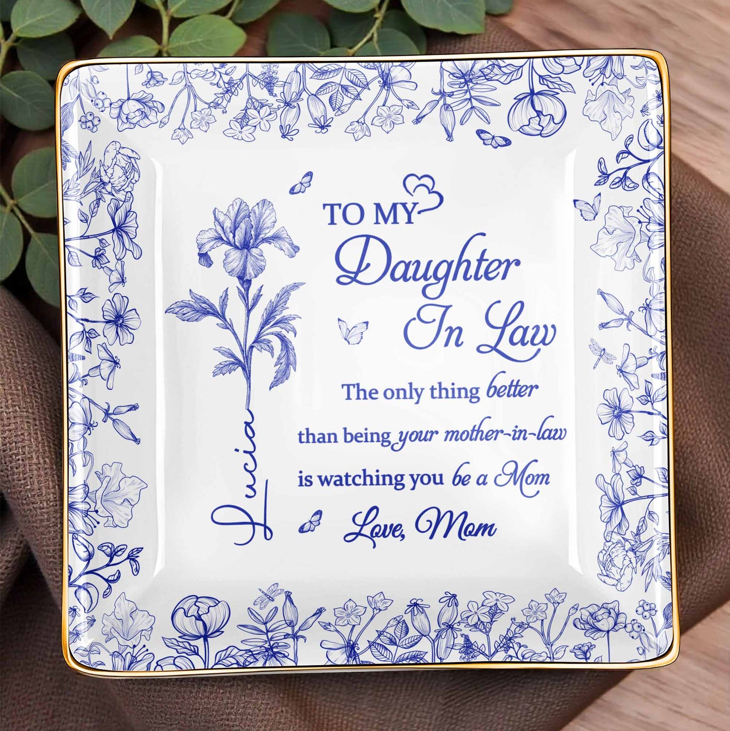 To My Daughter-In-Law, Love From Mom, Beautiful Flowers Design