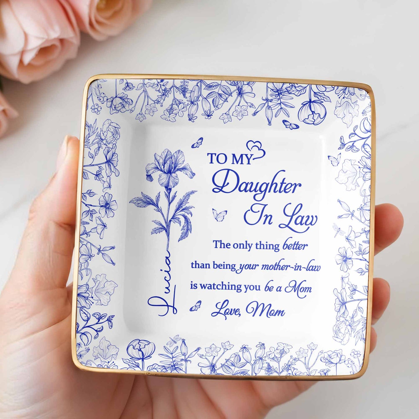 To My Daughter-In-Law, Love From Mom, Beautiful Flowers Design