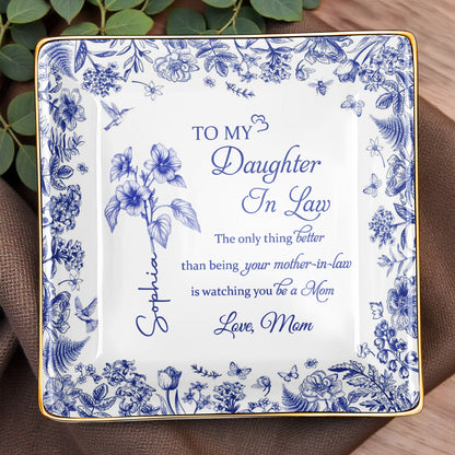 To My Daughter In Law, Flowers And Butterfly Theme
