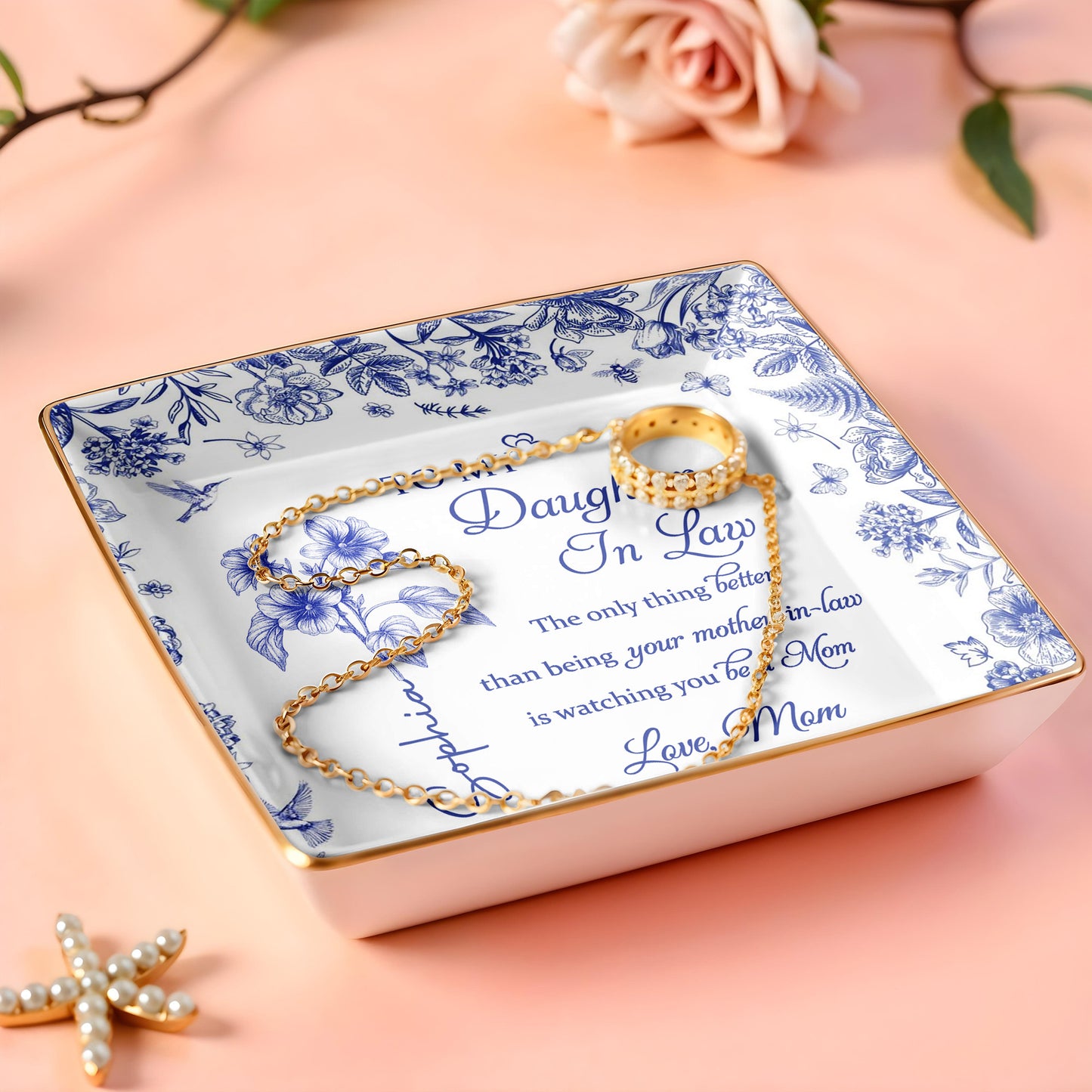 To My Daughter In Law, Flowers And Butterfly Theme