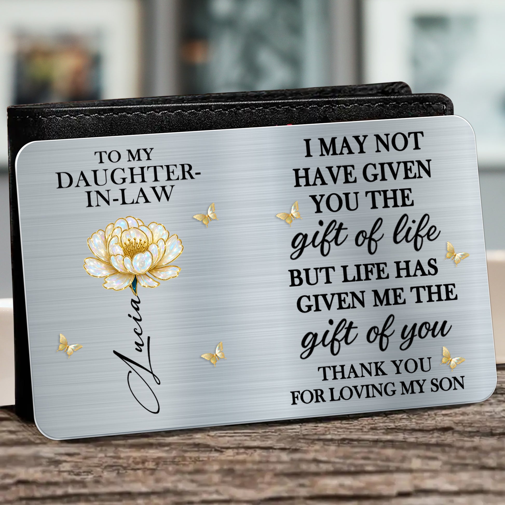 To My Daughter-In-Law, Thank You For Loving My Son