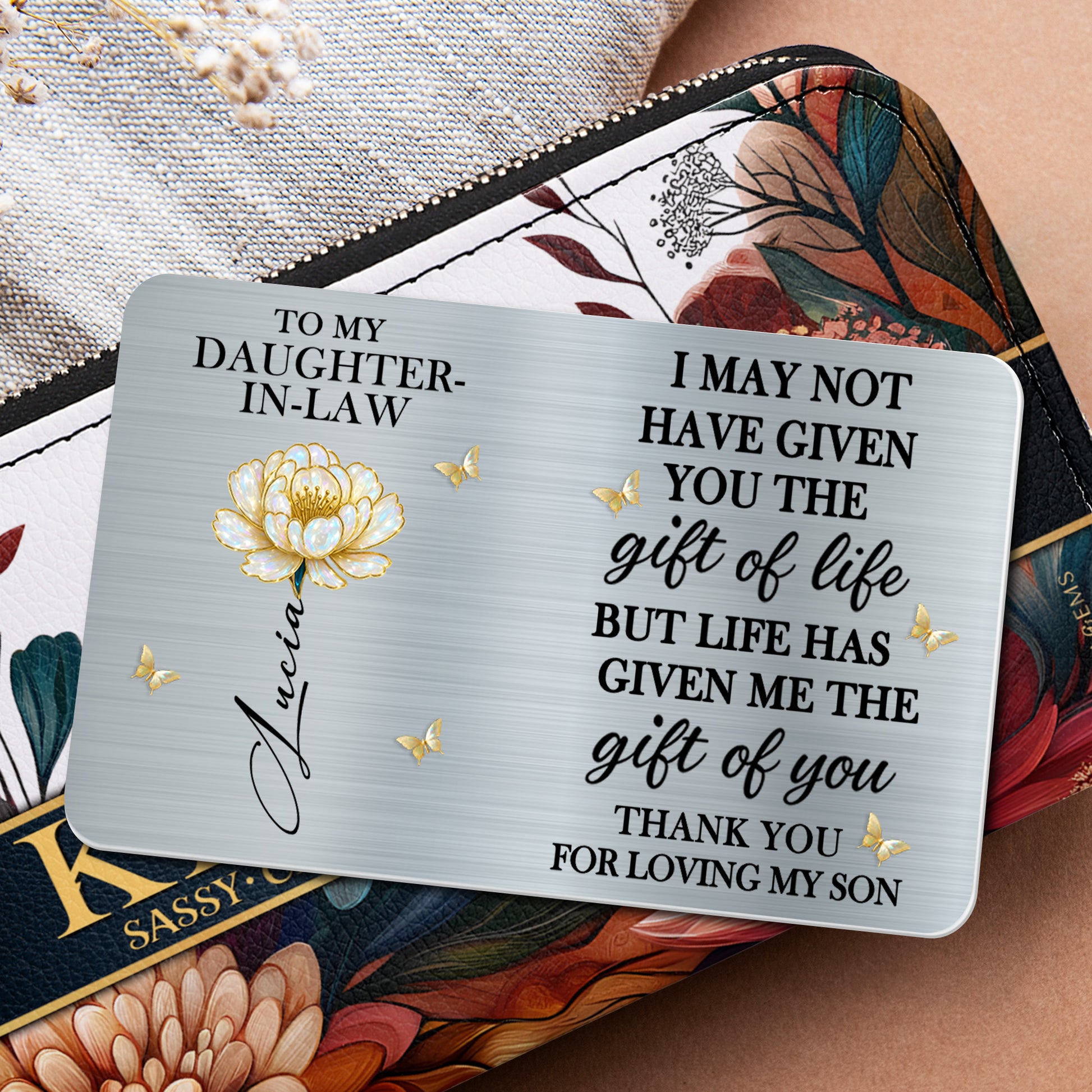 To My Daughter-In-Law, Thank You For Loving My Son