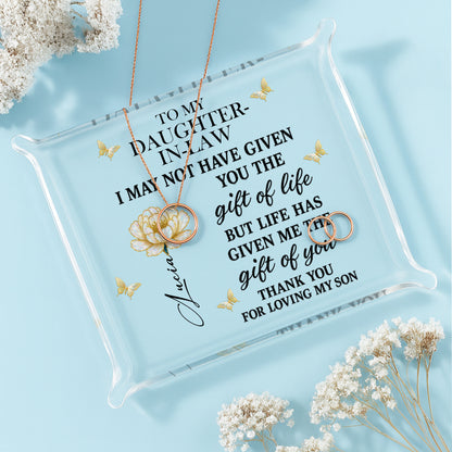 To My Daughter-In-Law, Life's Gift Of You, Flower And Butterfly Design