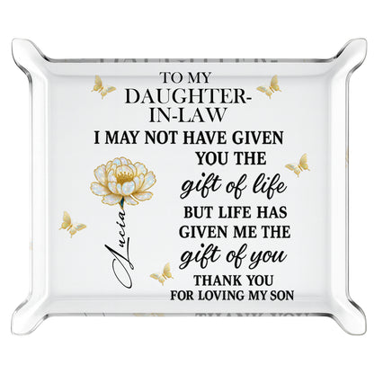 To My Daughter-In-Law, Life's Gift Of You, Flower And Butterfly Design