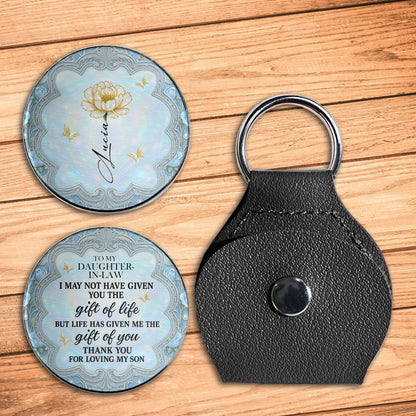 To My Daughter-In-Law, Gift Of Life, Flower And Butterflies Design