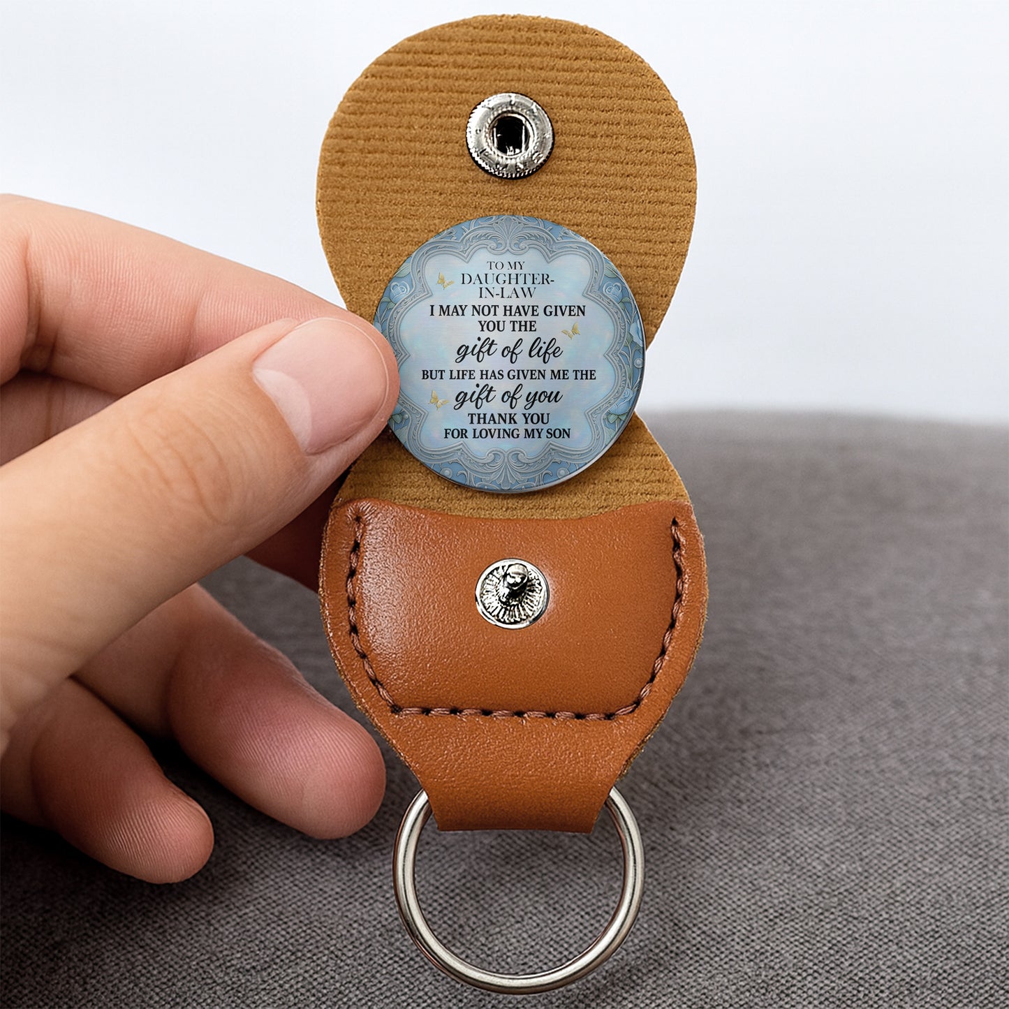 To My Daughter-In-Law, Gift Of Life, Flower And Butterflies Design