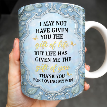 Gift Of You Thank You For Loving My Son Floral Elements