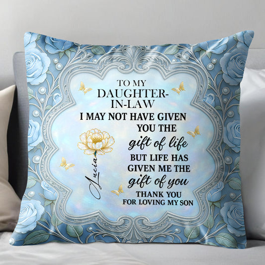 To My Daughter-In-Law, Gift Of Life, Flowers And Butterfly Design