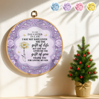 Gift Of Life Message To Daughter-In-Law With Flowers