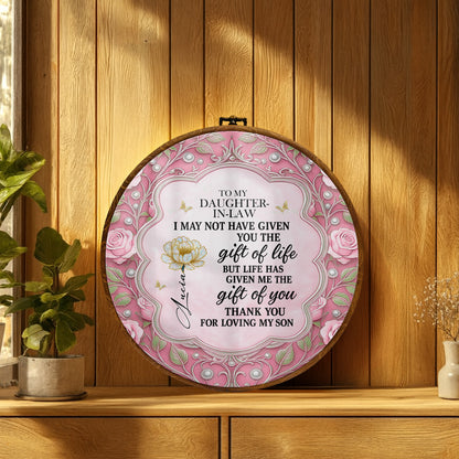 Gift Of Life Message To Daughter-In-Law With Flowers