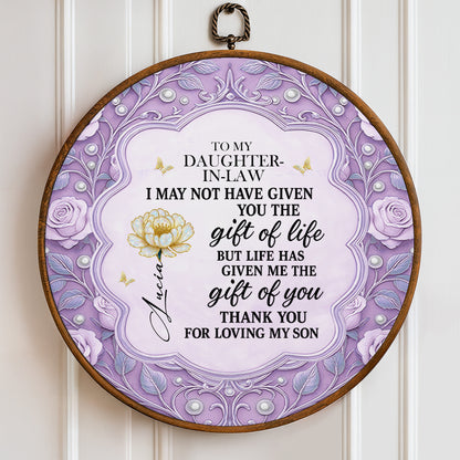 Gift Of Life Message To Daughter-In-Law With Flowers