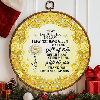 Gift Of Life Message To Daughter-In-Law With Flowers