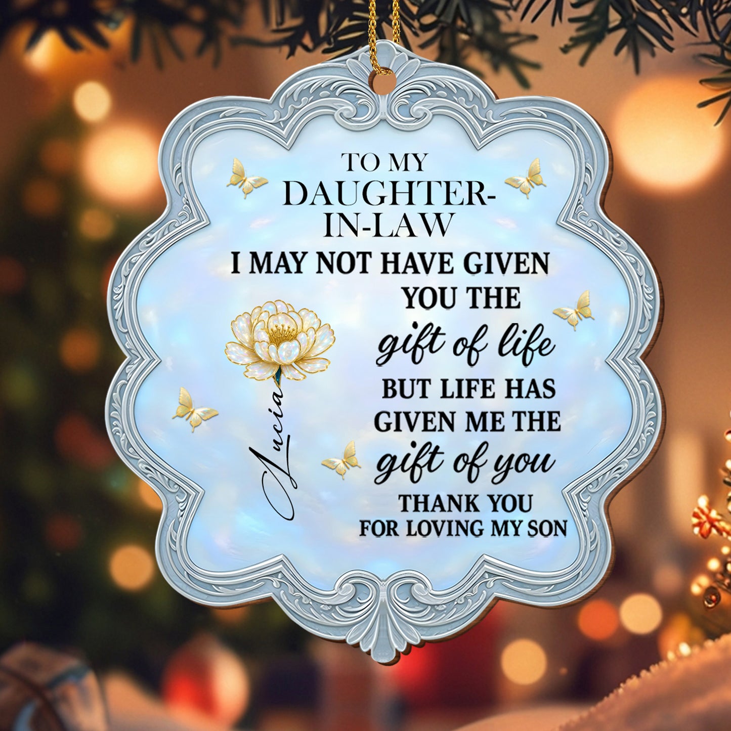 To My Daughter-In-Law, Thank You For Loving My Son