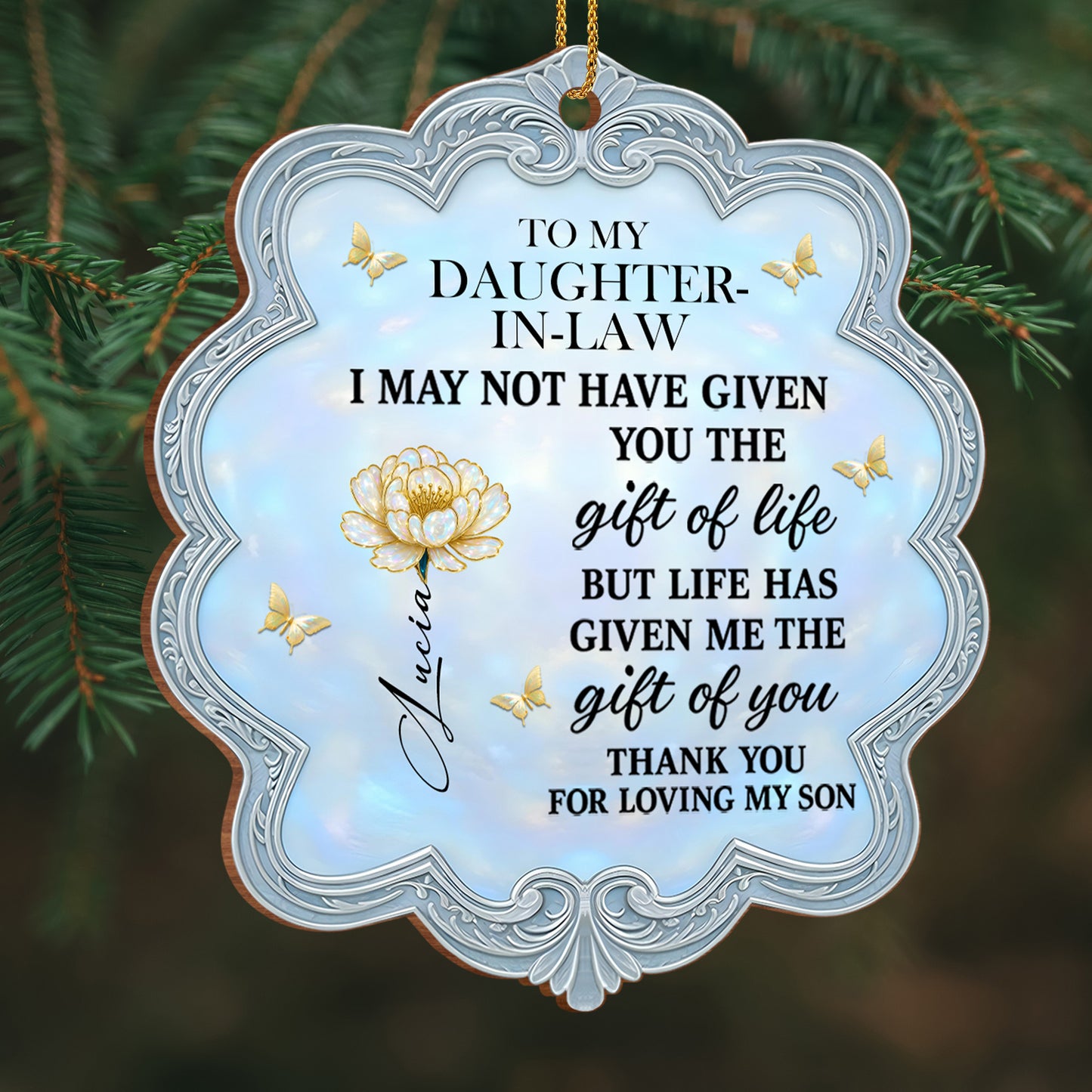 To My Daughter-In-Law, Thank You For Loving My Son