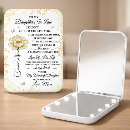 To My Daughter In Law I Did Not Get To Choose You Flower And Butterfly