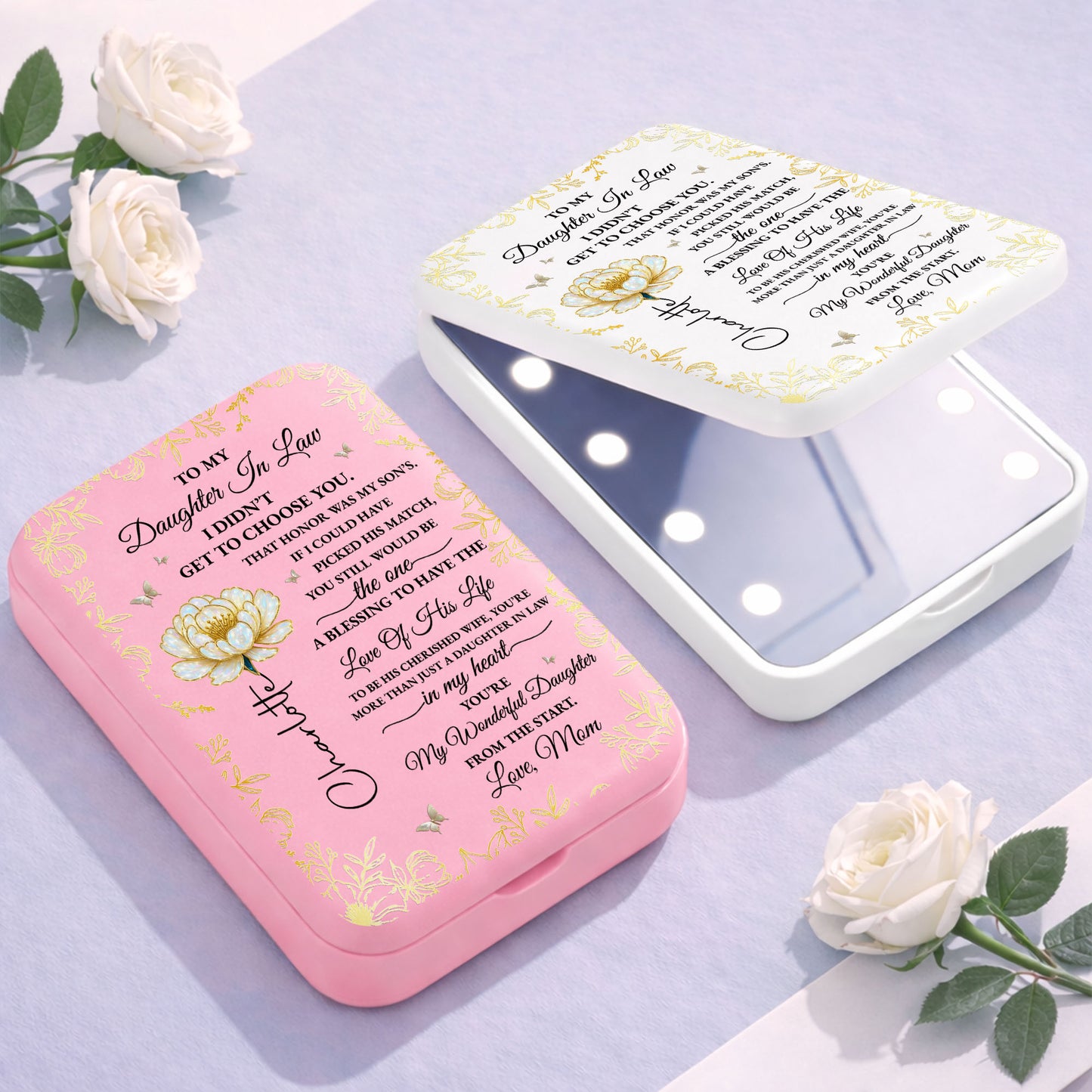 To My Daughter In Law I Did Not Get To Choose You Flower And Butterfly