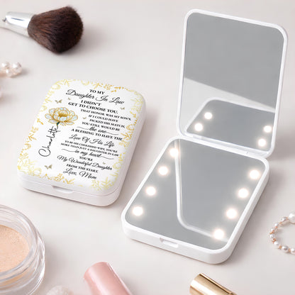 To My Daughter In Law I Did Not Get To Choose You Flower And Butterfly