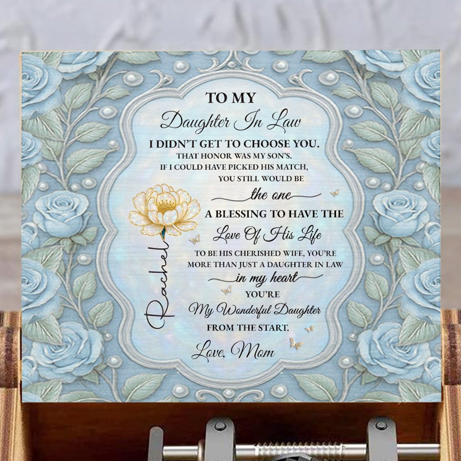 To My Daughter In Law, You Are The Blessing And Love Of His Life