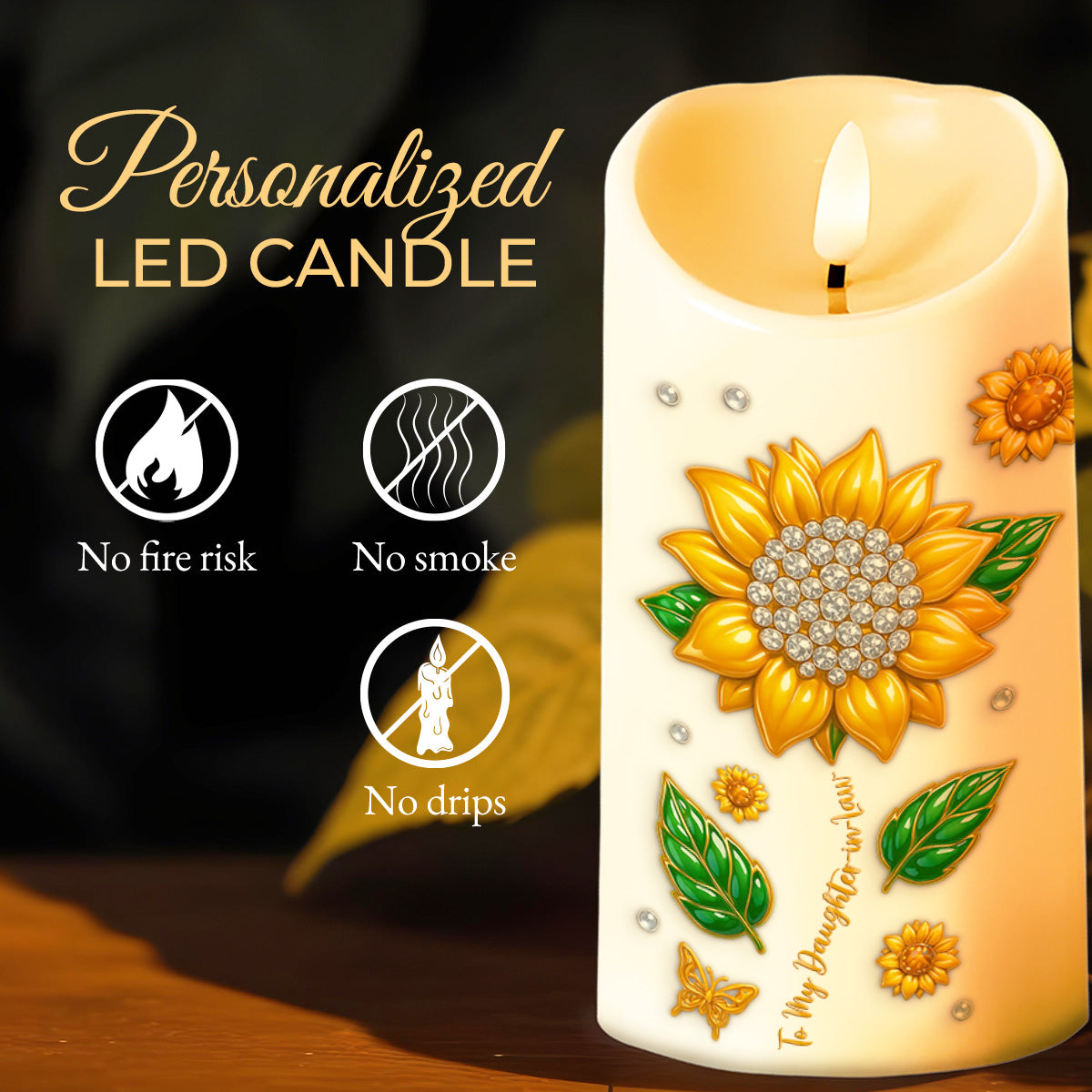 To My Daughter-In-Law, Sunflower And Butterfly Design