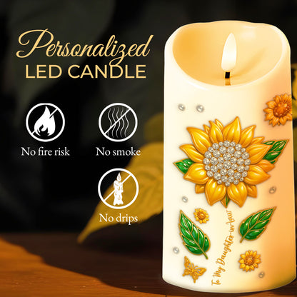 To My Daughter-In-Law, Sunflower And Butterfly Design