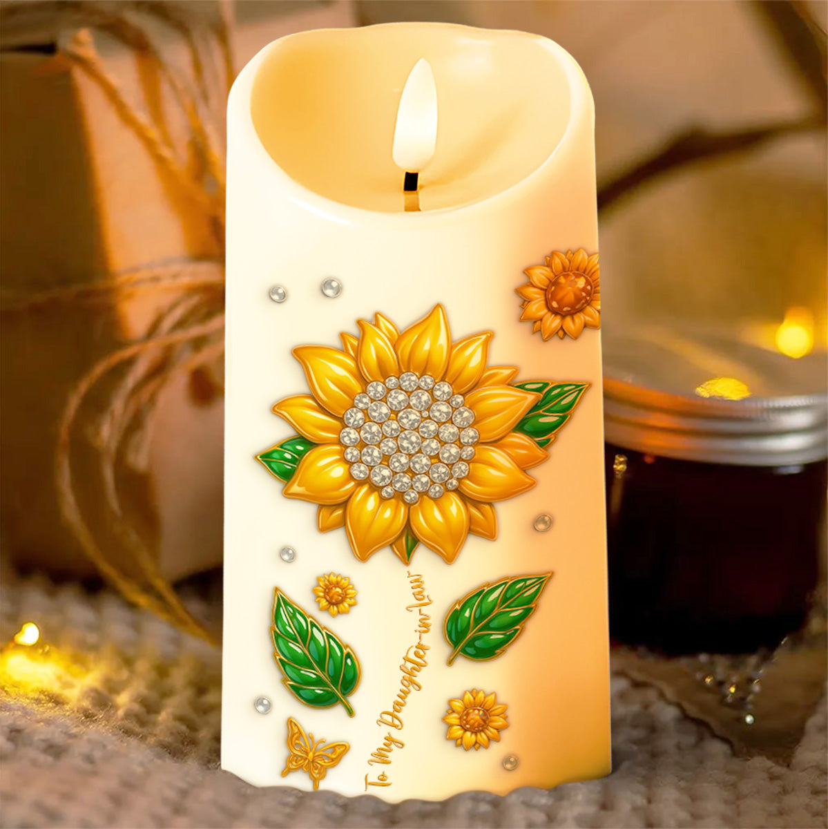 To My Daughter-In-Law, Sunflower And Butterfly Design