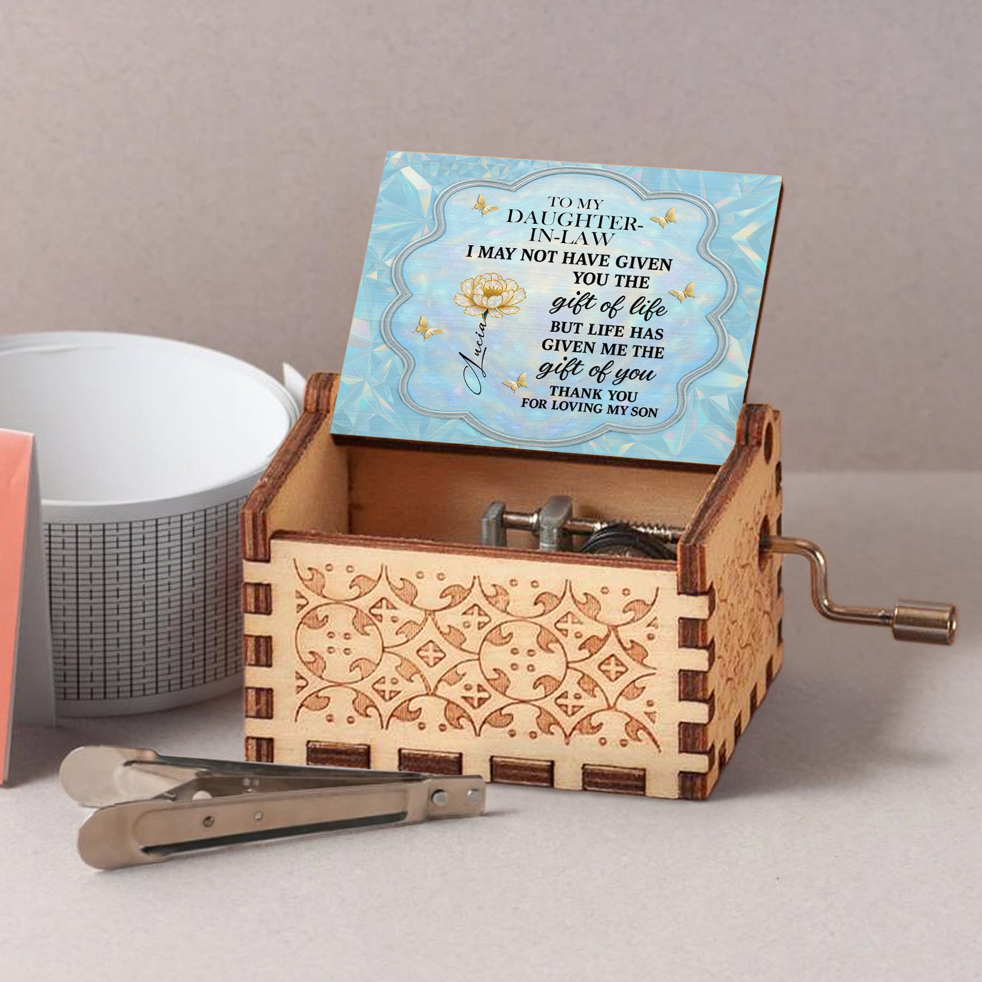 To My Daughter-In-Law Thank You For Loving My Son