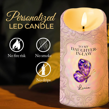 To My Daughter-In-Law, Gift Of Life, Butterfly And Floral Design