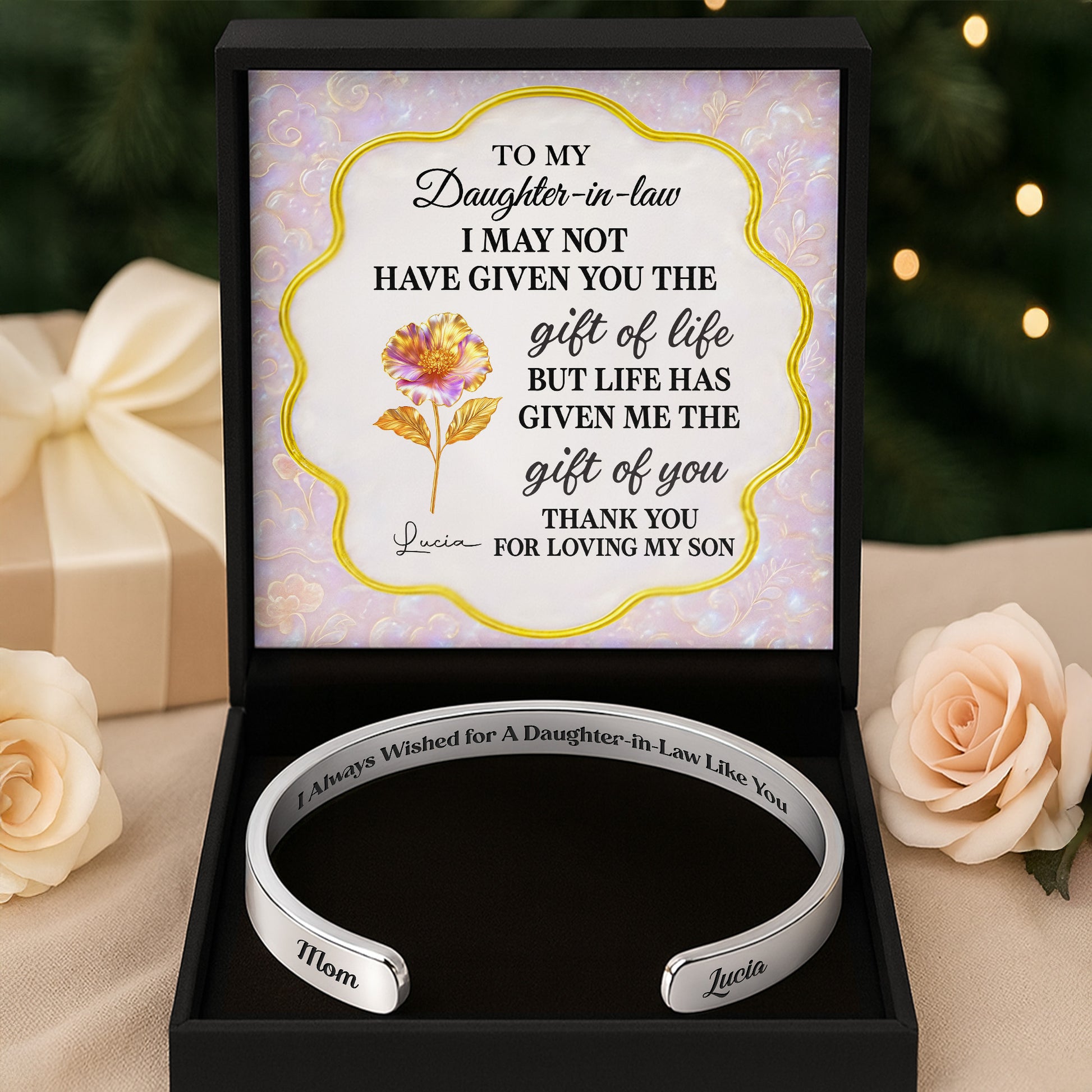 To My Daughter-In-Law, Gift Of You, Flower Design