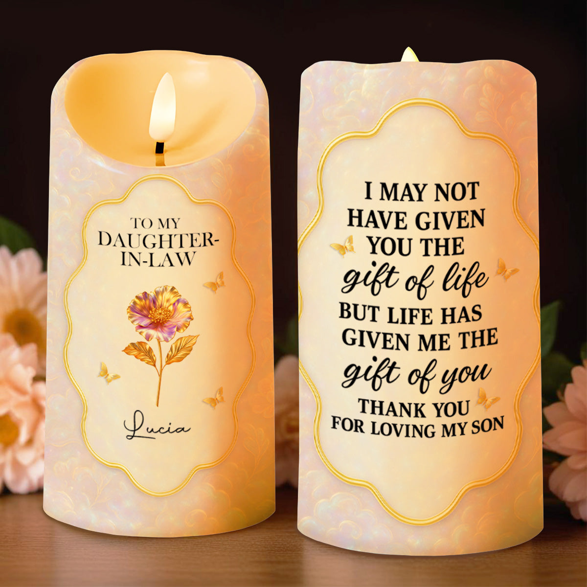 To My Daughter-In-Law Thank You For Loving My Son