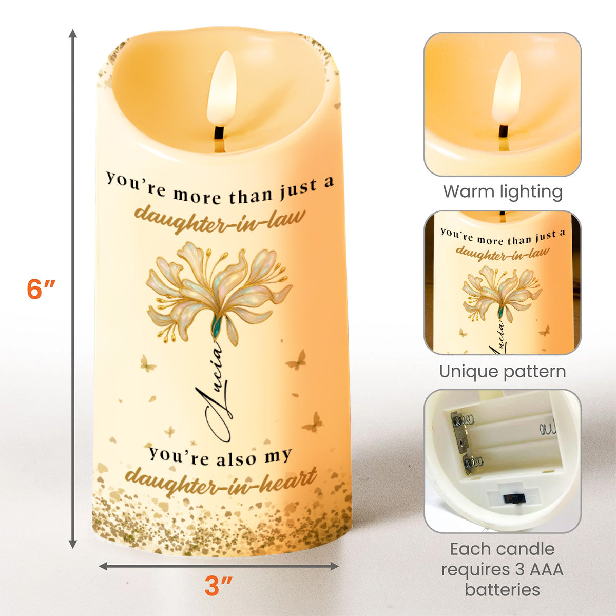 To My Daughter-In-Law, The Gift Of You, Flowers