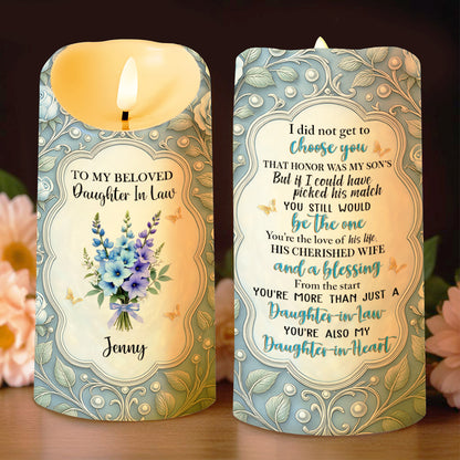 To My Beloved Daughter In Law, Flowers And Hearts