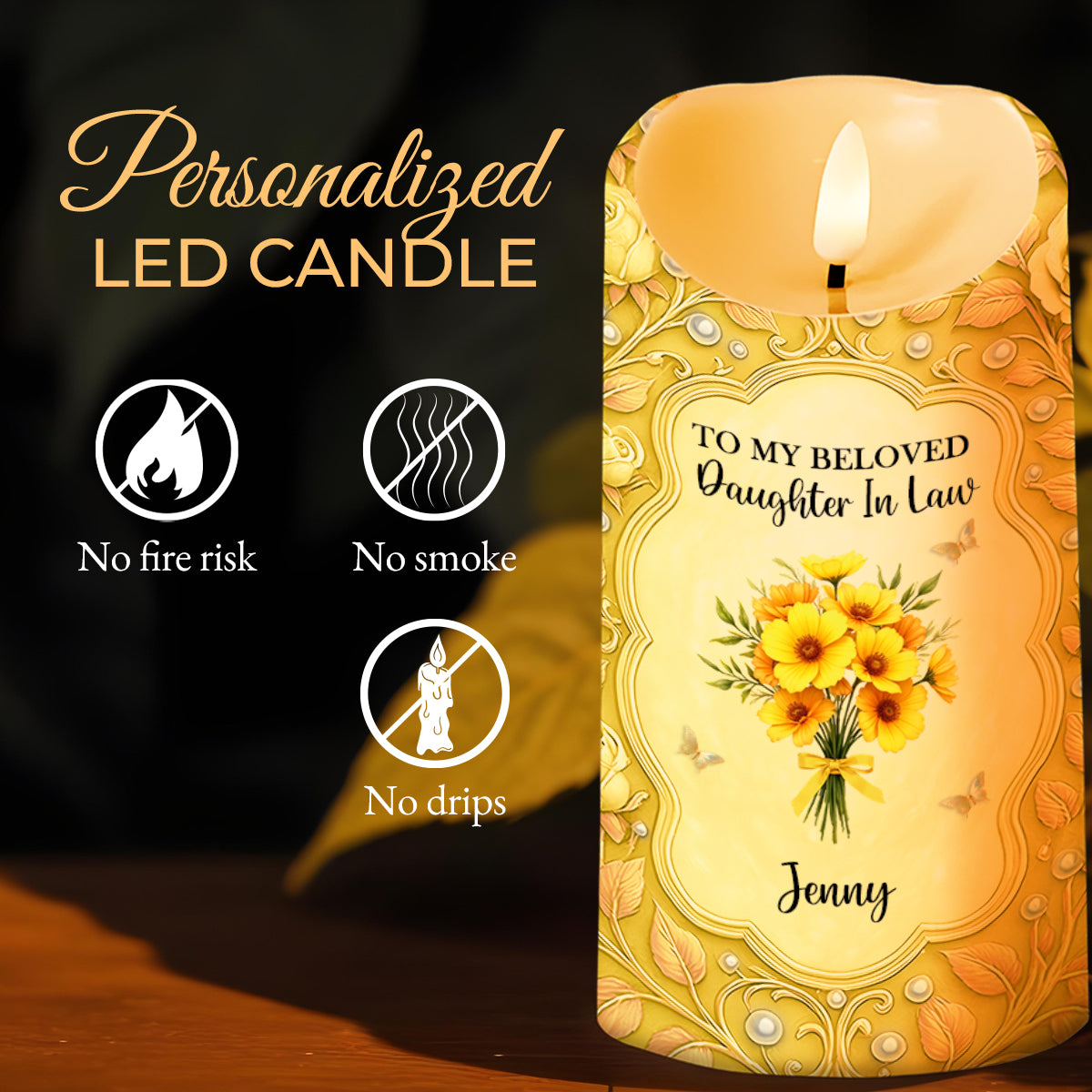 To My Beloved Daughter In Law, Flowers And Hearts