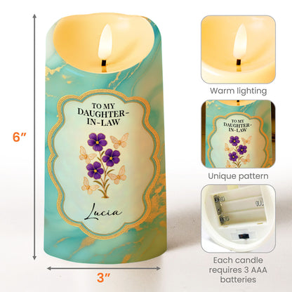 Thank You For Loving My Son, Marbled Design, Flowers