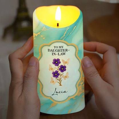 Thank You For Loving My Son, Marbled Design, Flowers