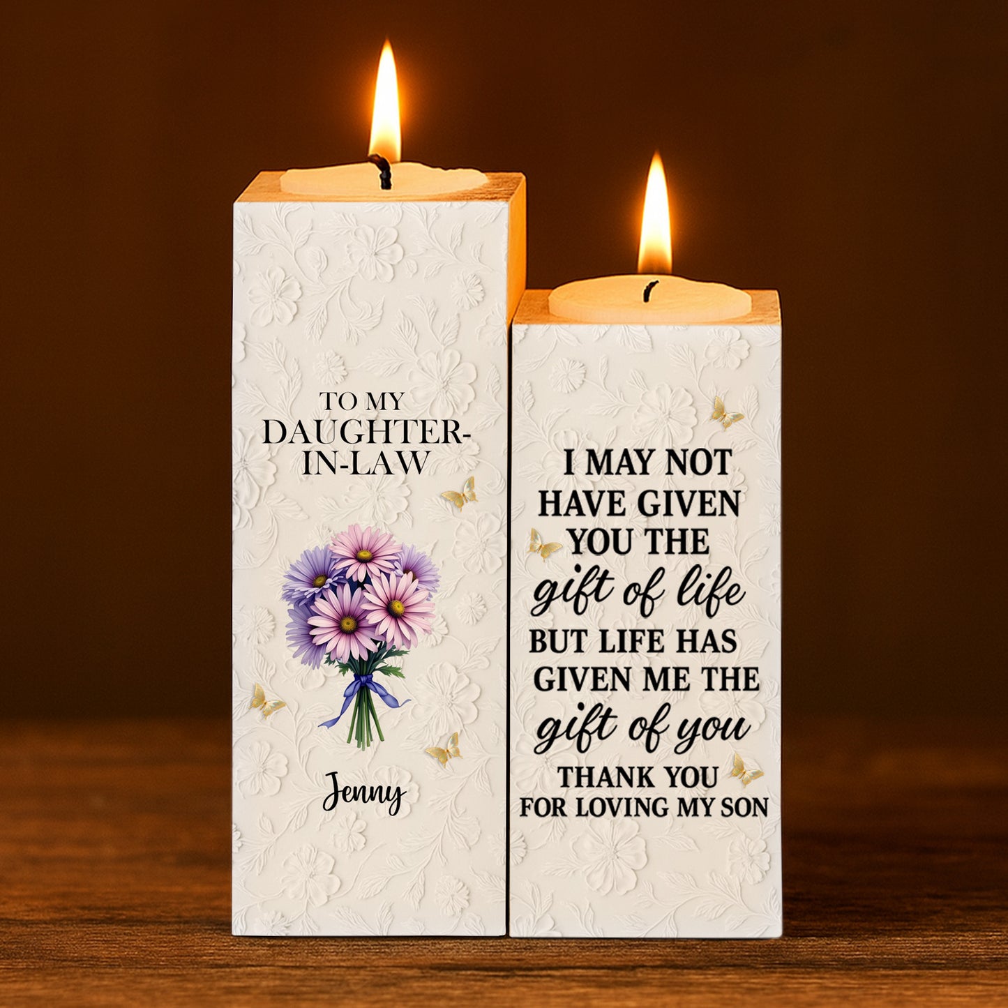 Thank You For Loving My Son, Floral Design