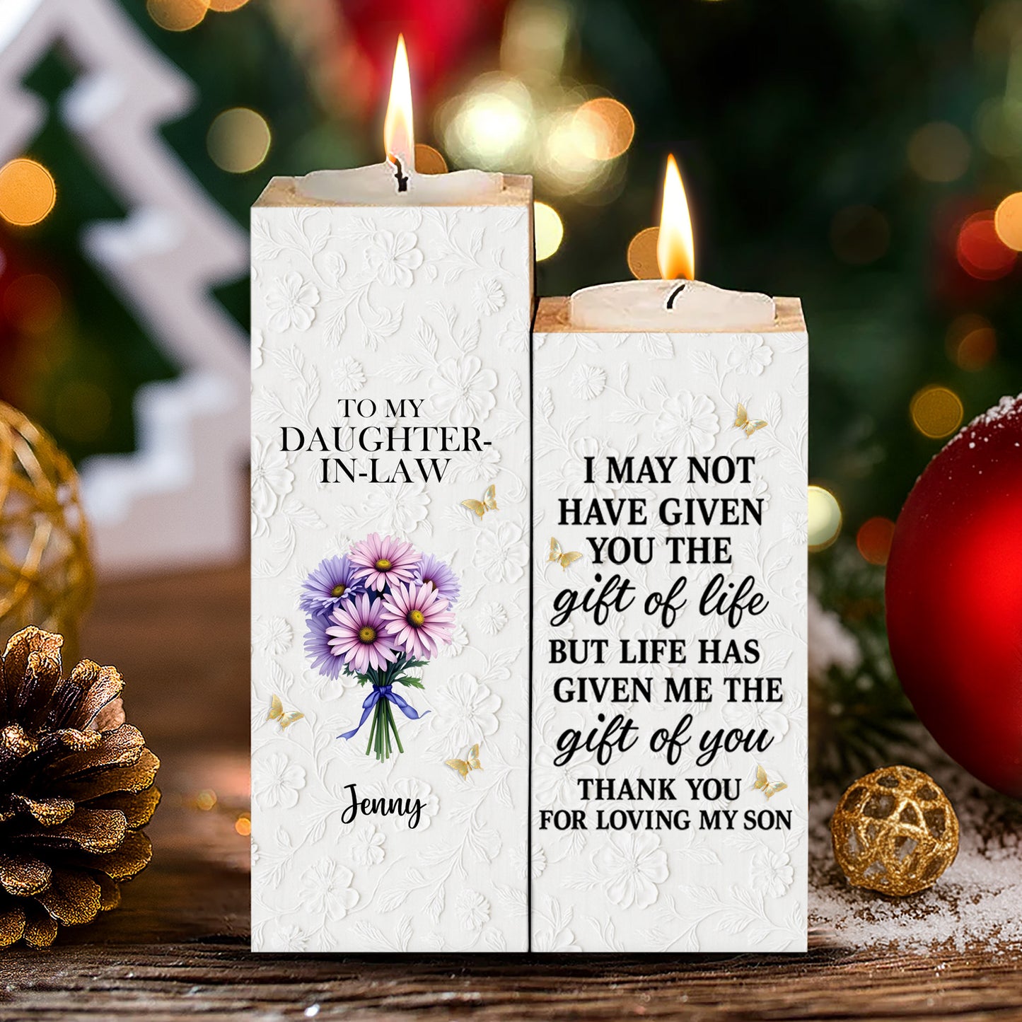 Thank You For Loving My Son, Floral Design