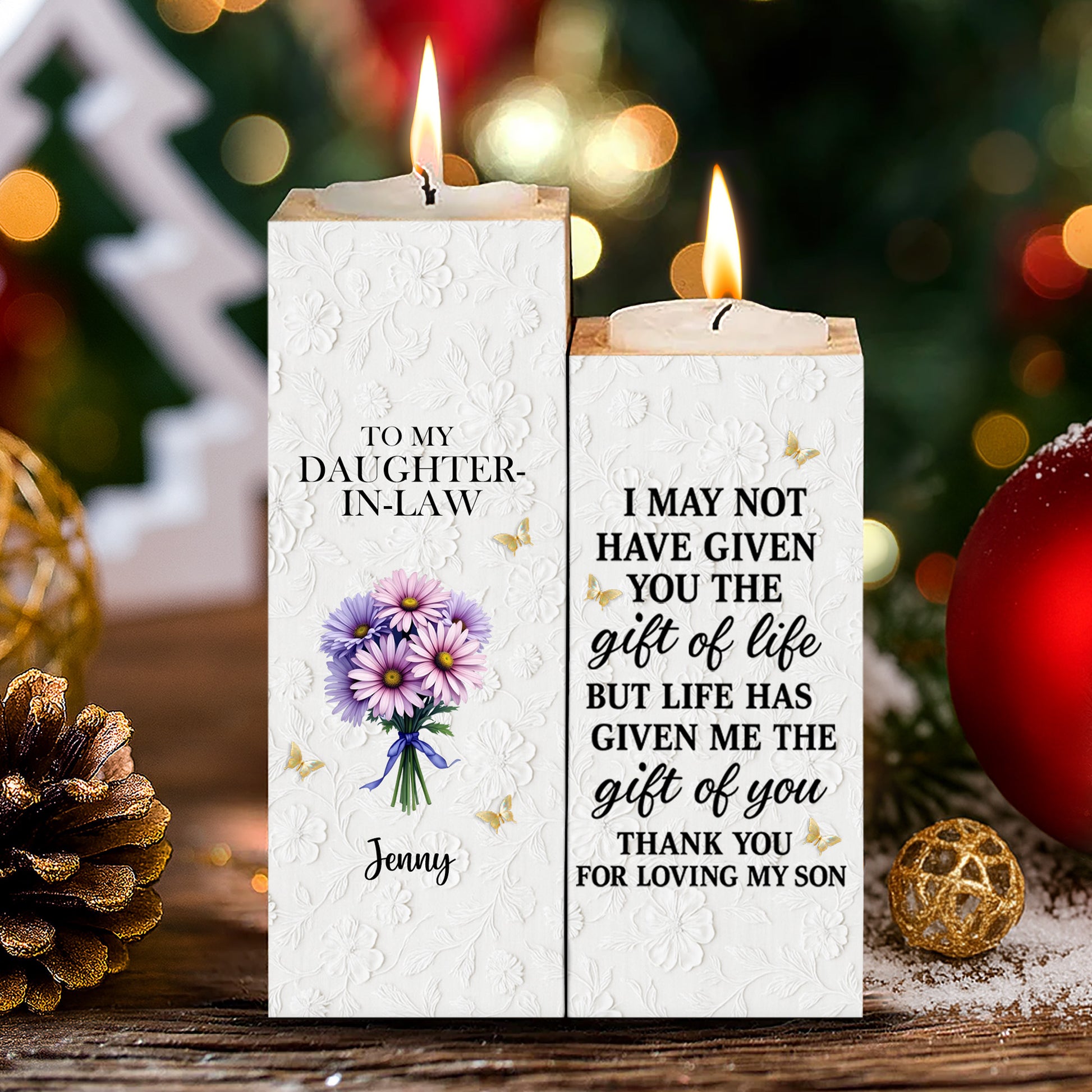 Thank You For Loving My Son, Floral Design